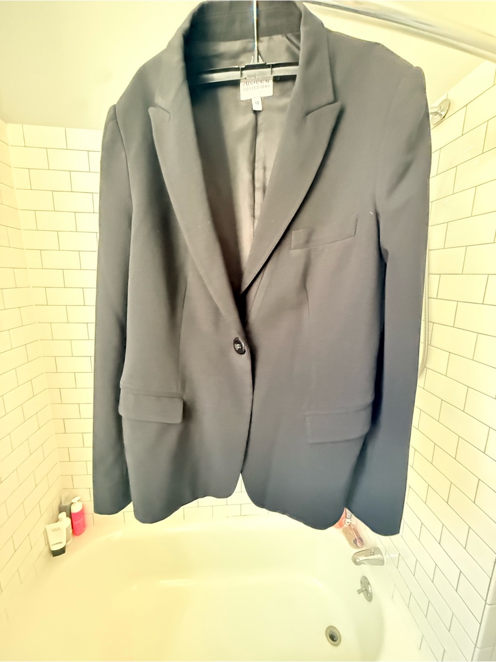 Armani Collezioni Black Lined Blazer
